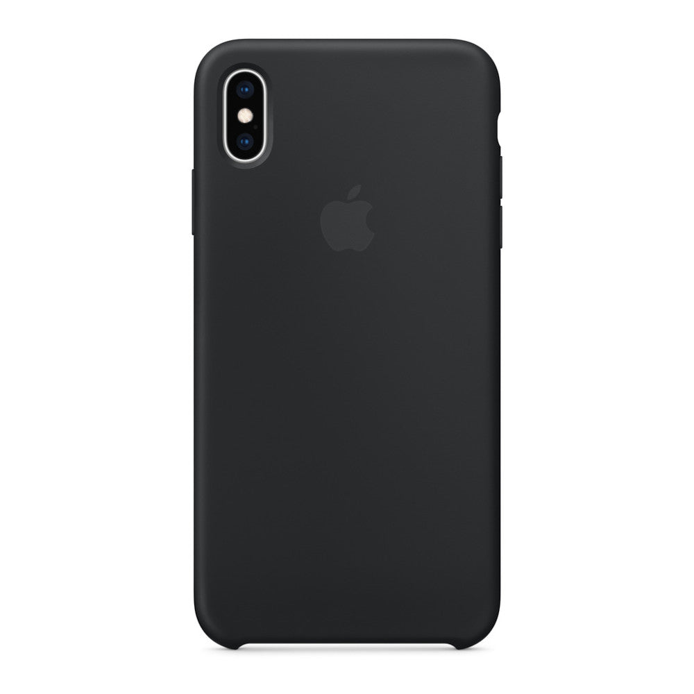 Photos - Case Apple iPhone XS Max Silicone  - Black 