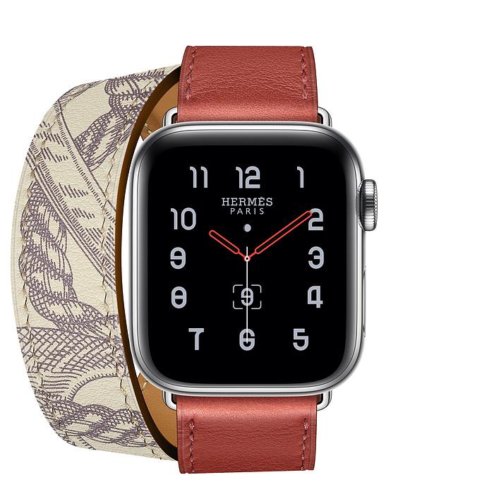 Apple Watch Series 5 - Stainless Steel - Hermes Double Tour