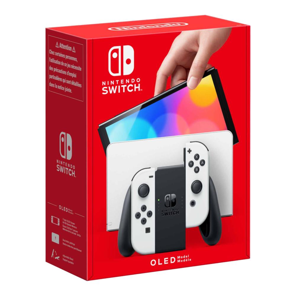 nintendo switch oled with white joy con