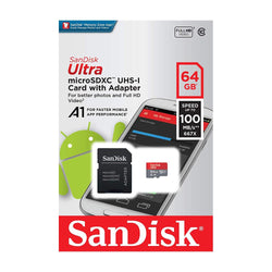 Sandisk Ultra A1 64gb Micro Sd Memory Card With Adapter Default Title