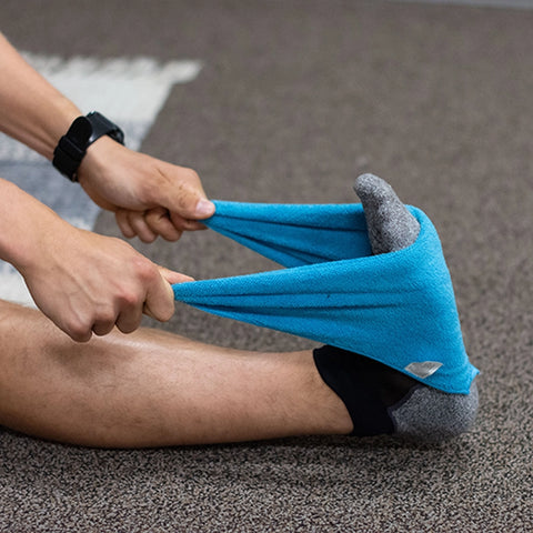 Towel Stretch Exercise for sprained ankles