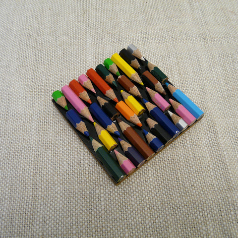 Fair Trade Handmade Small Square Mango Wood Box Recycled Crayons Lid –  fair2all