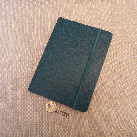 Handmade Eco-friendly Slate Blue18 x 13cm Upcycled Cotton Notebook –  fair2all