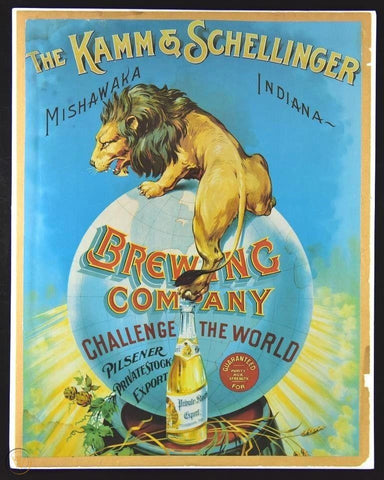 kamm & schellinger brewing company poster