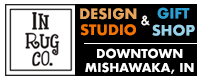 InRugCo Studio & Gift Shop Logo Downtown Mishawaka Indiana South Bend Michiana