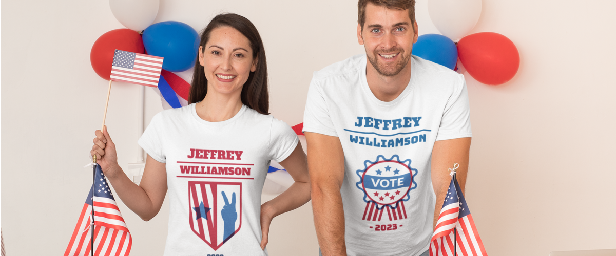 Political Campaign T Shirts Jeffrey Williamson