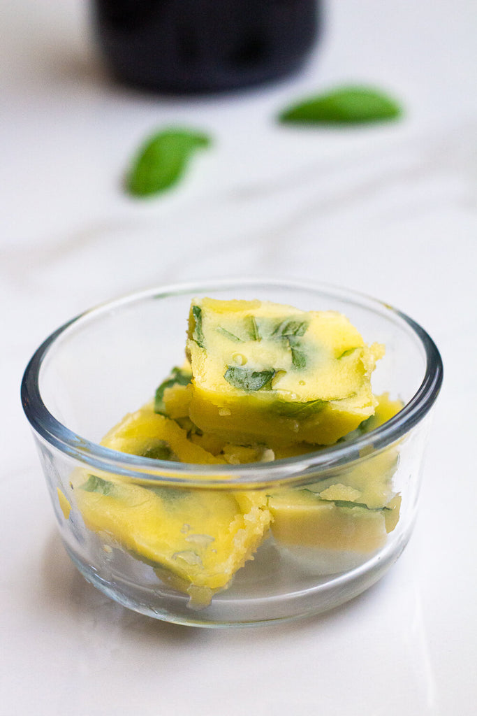 Basil Frozen in Olive Oil or Butter