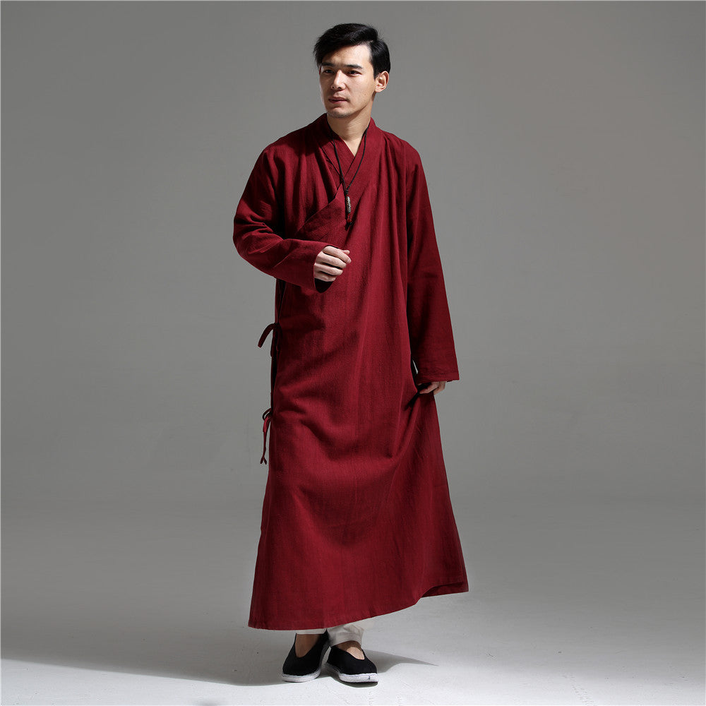 30% Sale!!! Men Asian Zen Style Long Linen and Cotton Tunics | Osonian ...