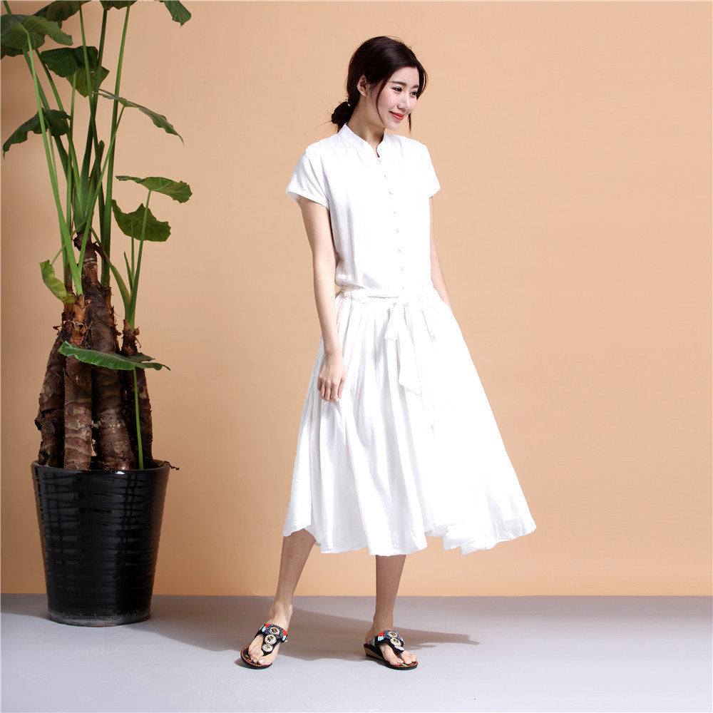 tea length shirt dress