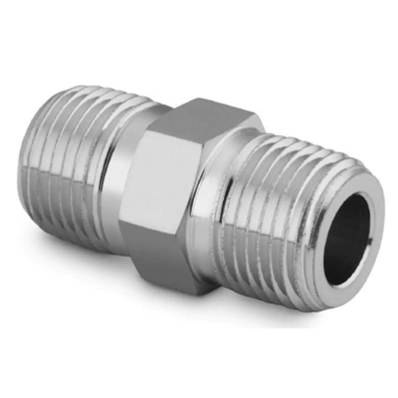 Swagelok SS-4-HN Stainless Steel Pipe Fitting, Hex Nipple, 1/4 in. Male ...