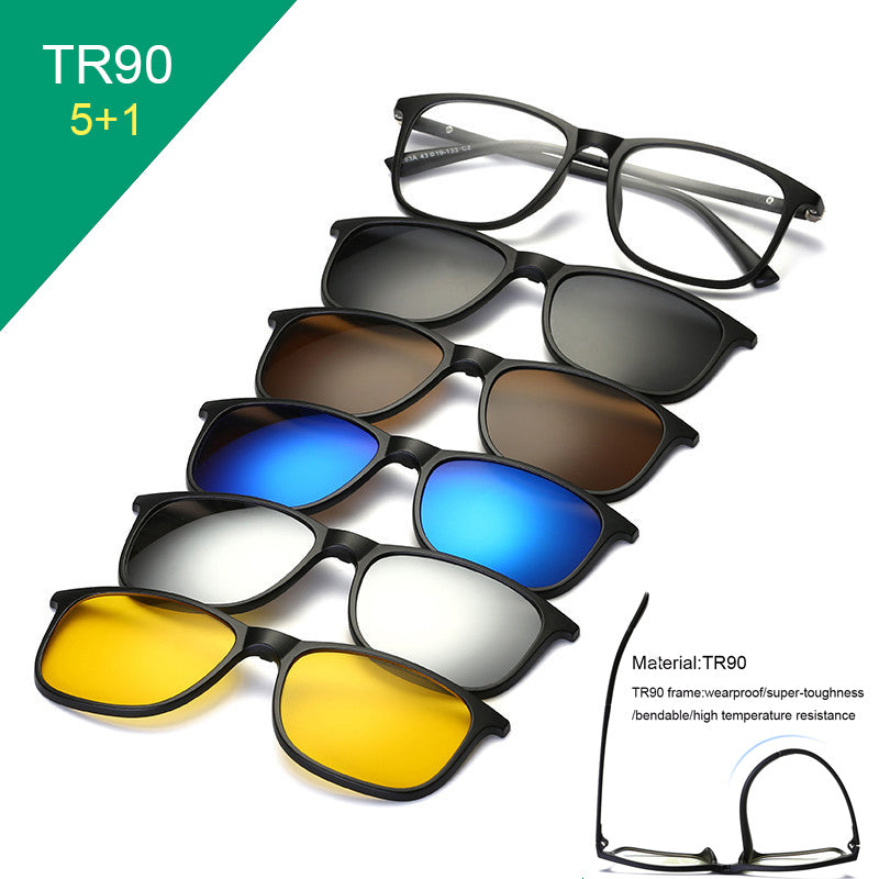 5 in 1 magnetic lens swappable sunglasses ray ban