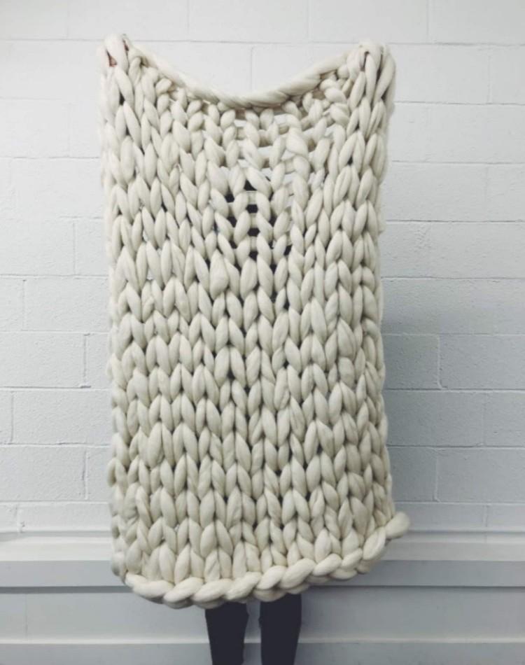 Giant Knit Blanket