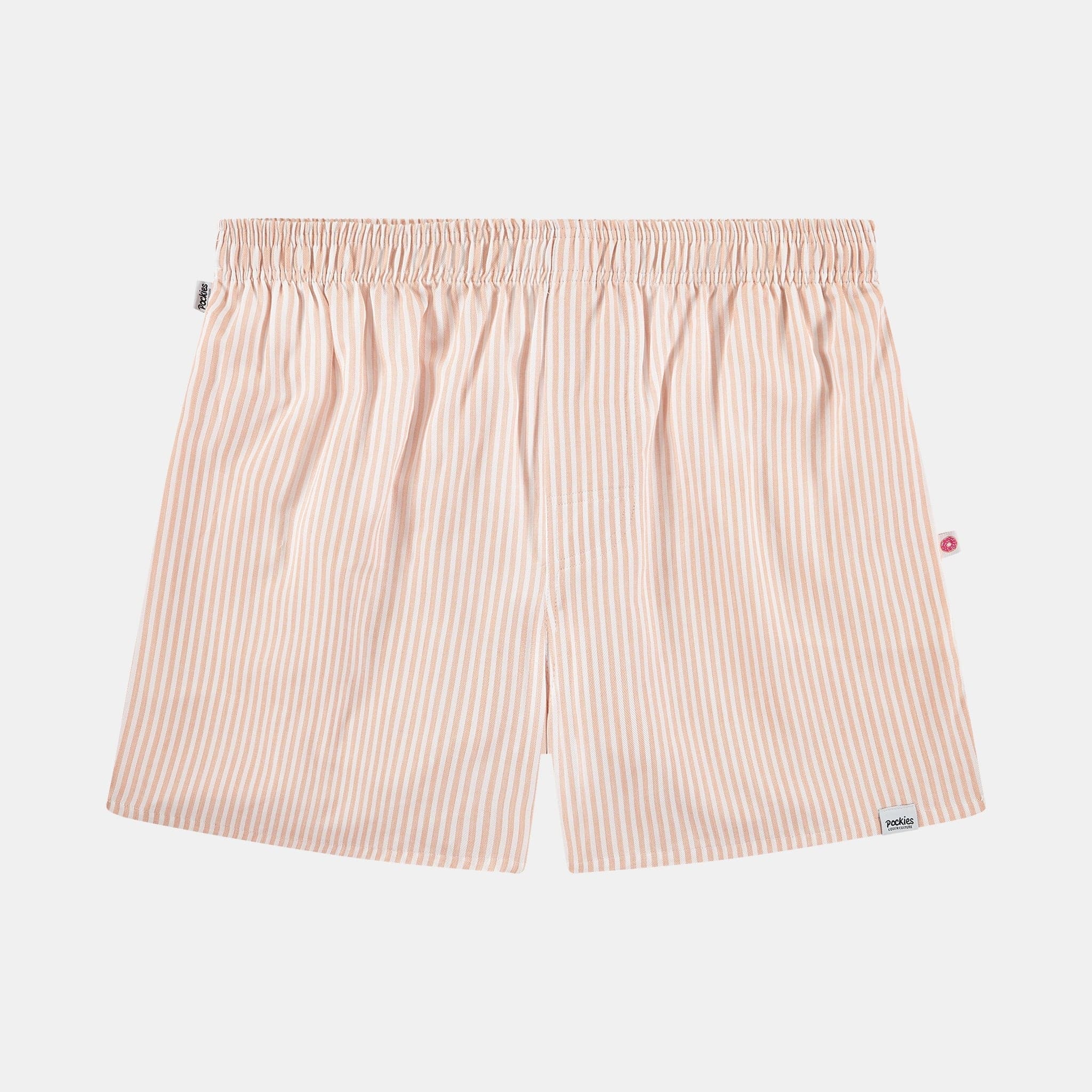 Fancy Striped Peach Pocketless