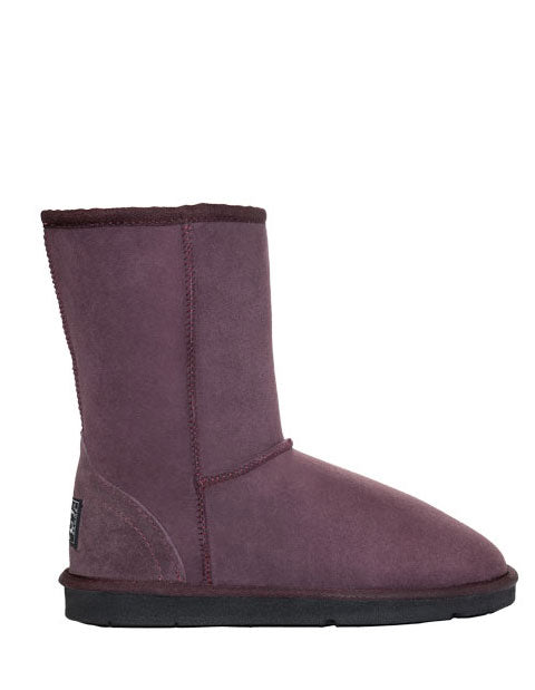 purple sheepskin boots