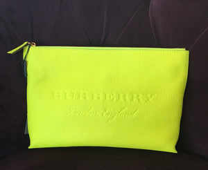 burberry neon yellow bag