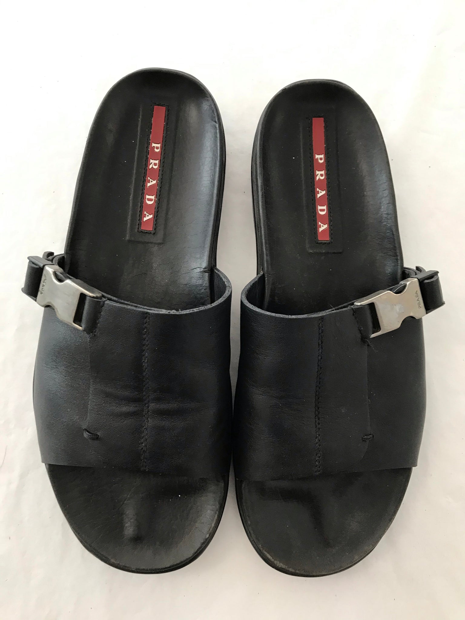 Prada Mens Leather Slides – Midtown Authentic Wyckoff