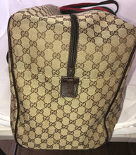 Load image into Gallery viewer, Gucci Beige/Ebony GG Canvas Carryall Duffle