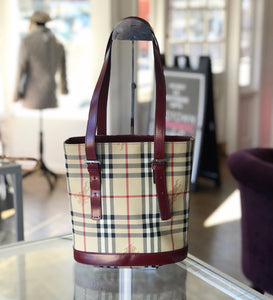Burberry Haymarket Tote – Midtown Authentic Wyckoff