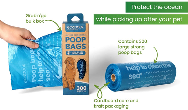 ocean-bound plastic poop bag product features