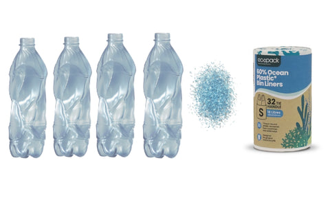 Every roll saves the equivilent of 4x 1L plastic bottles for ending up in the ocean