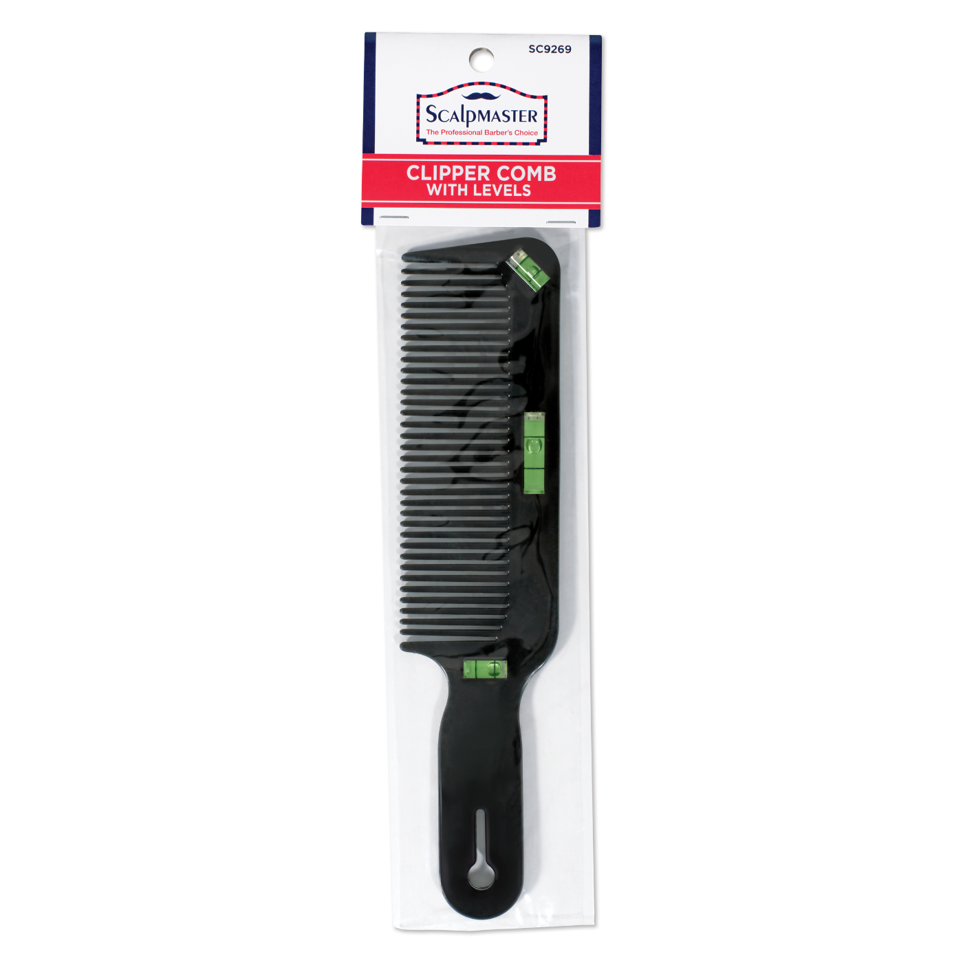 Scalpmaster Clipper Comb with Levels - 8-3/4"