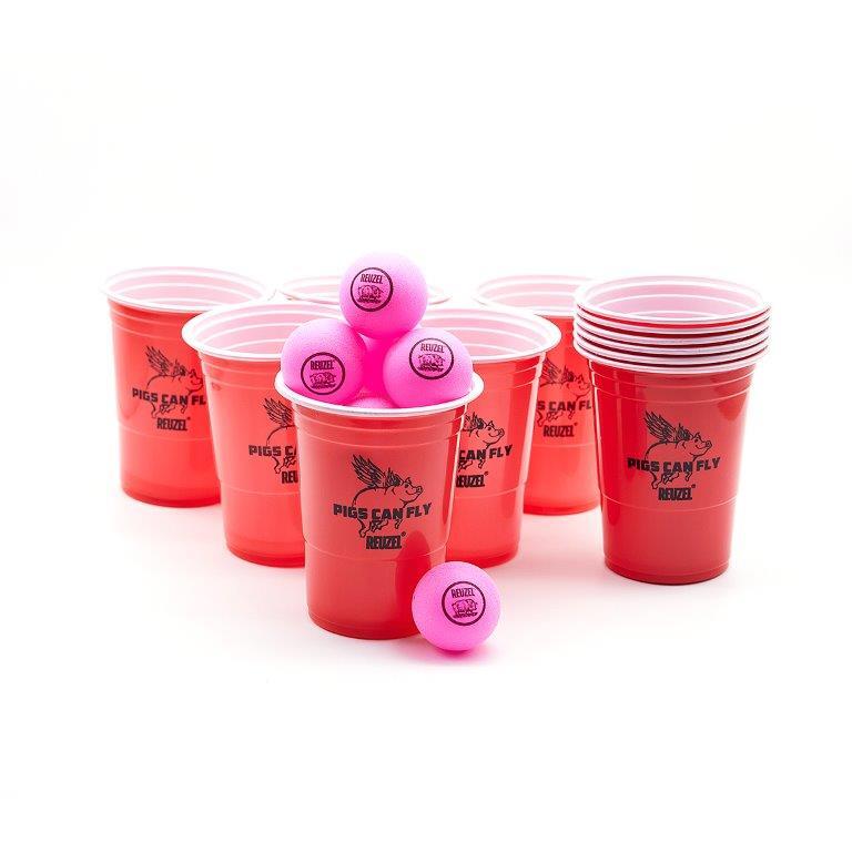 REUZEL Pigs Can Fly Beer Pong Game