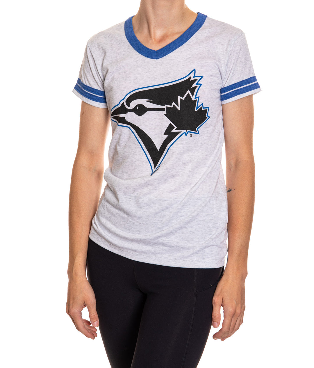 Bulletin MLB Men's Toronto Blue Jays Natural logo T-Shirt in Grey