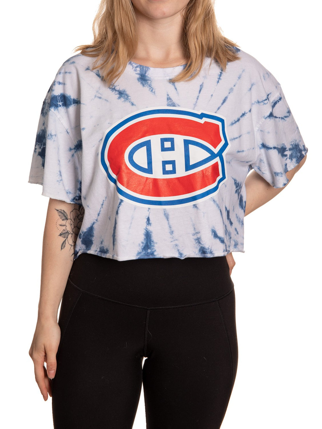 Colorado Avalanche Ladies Tie Up Front Crop T-shirt