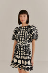 Puff Sleeves Sleeves General Print Short Fall Winter Dress