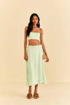 Mint Midi Skirt, / Xs