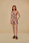 The Kiss Multicolor One Shoulder Romper, The Kiss Multicolor / Xxs