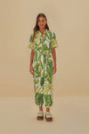 Tropical Forest Off-white Jumpsuit, Tropical Forest Off-white / Xxs