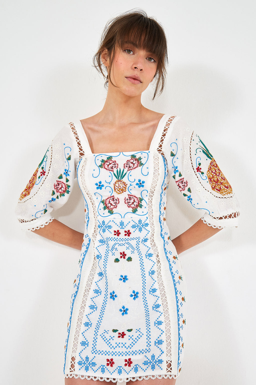 embroidered dress