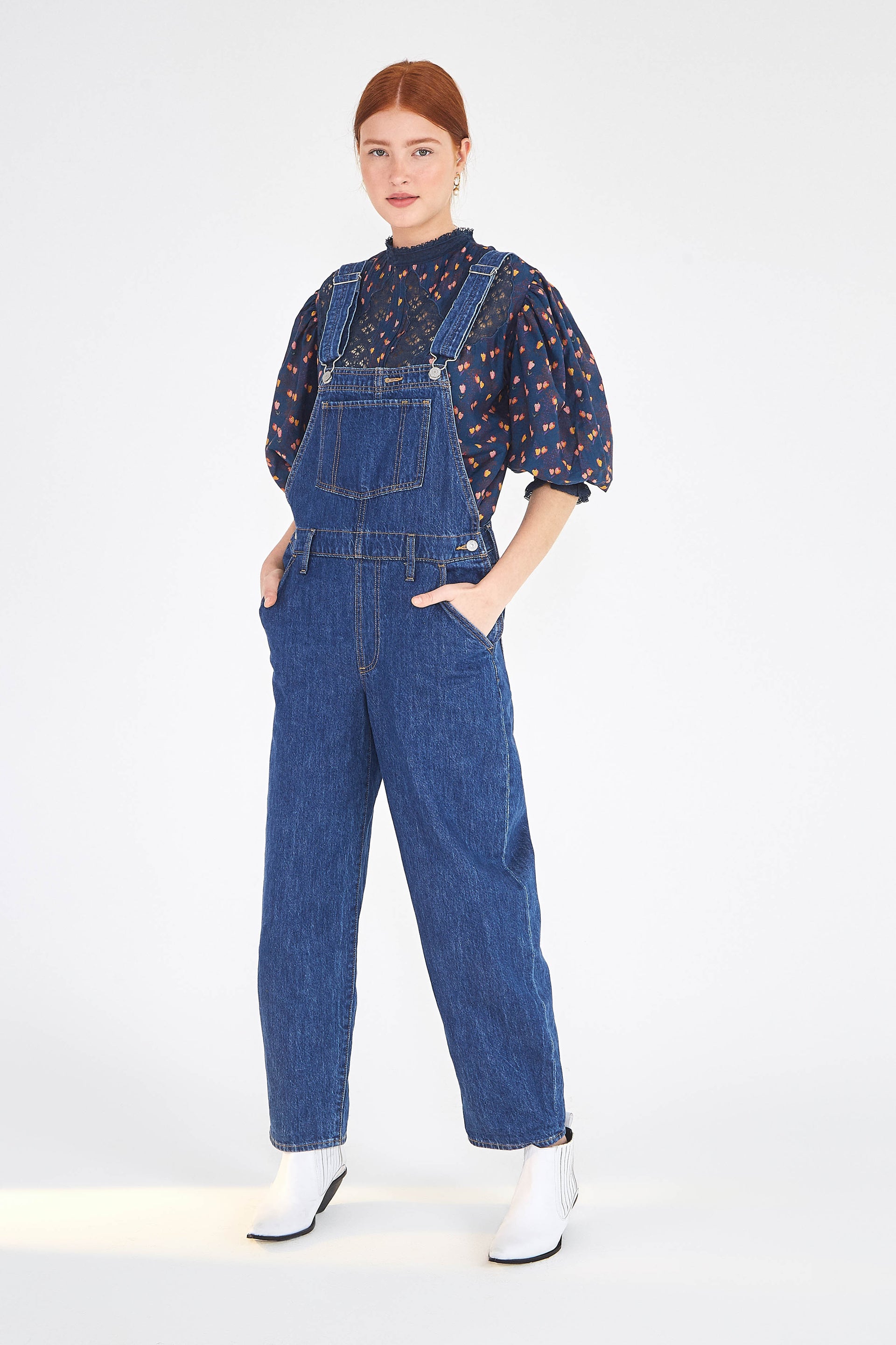 levi's baggy denim overalls