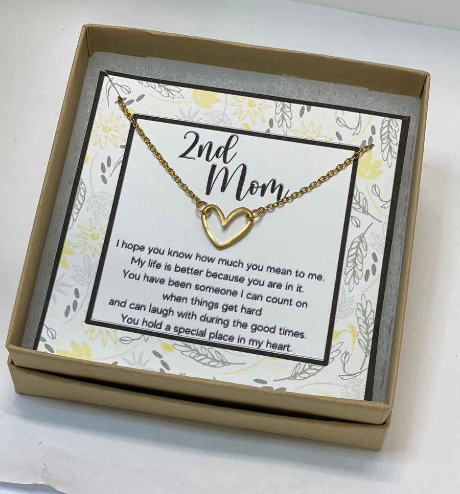 Step Mom Bonus Mom Necklace Gift from Son, Step Mother Birthday