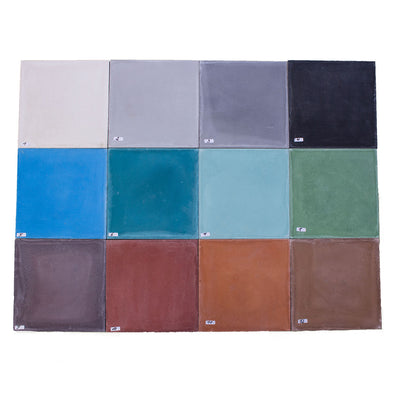 Zementfliesen – Casa Eurabia, Einfarbig, Mehrfarbig, L 20 cm, B 20 cm, Zement, Marokko, design