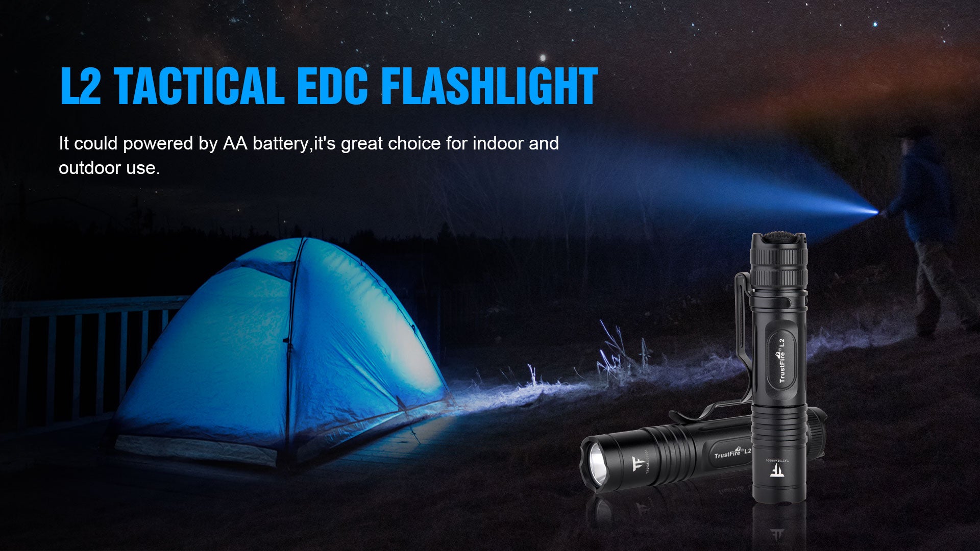 TrustFire L2 EDC Flashlight 1000 Lumens