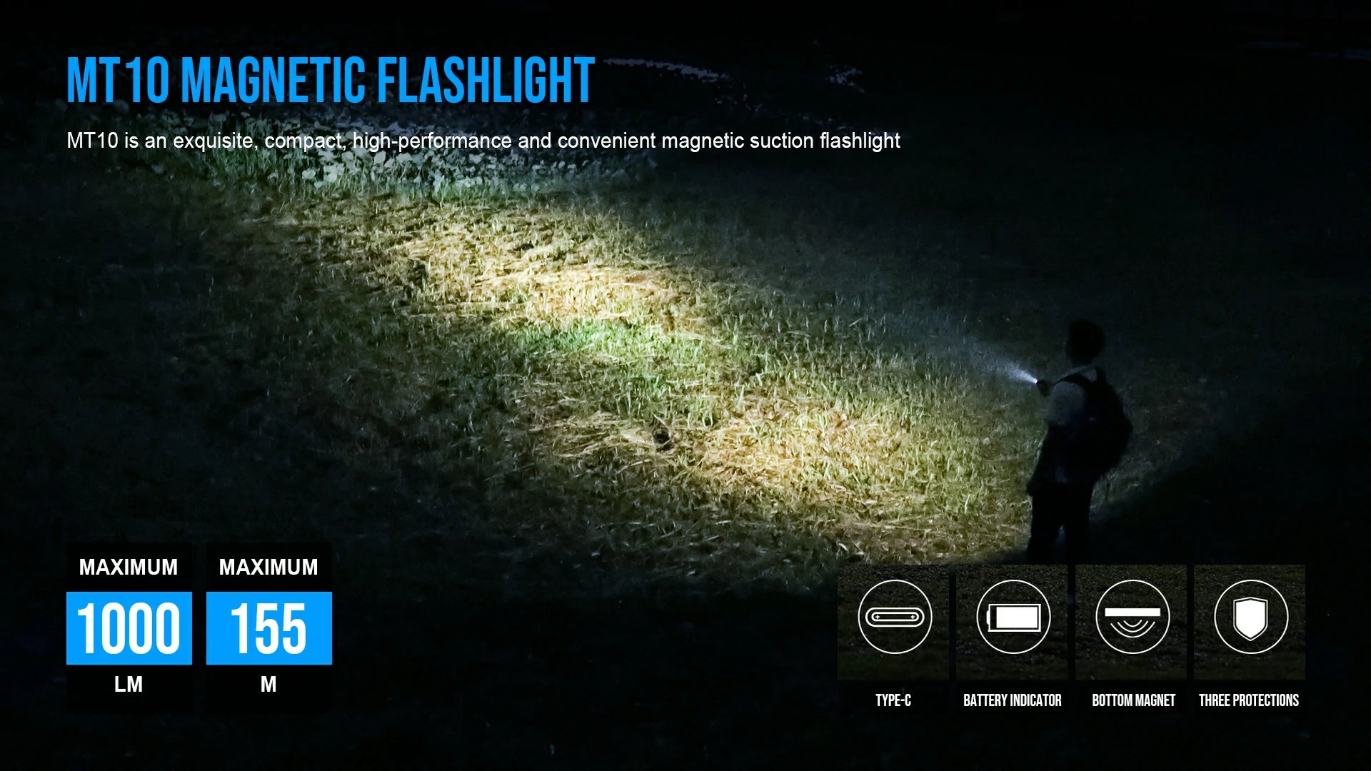 TrustFire MT10 EDC Flashlight 1000 Lumens