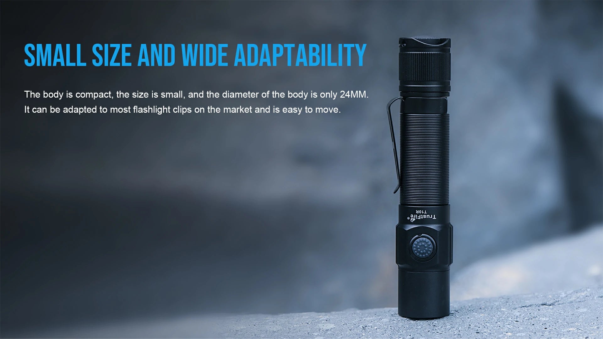 TrustFire T10R Rechargeable Tactical Flashlight 1800 Lumens