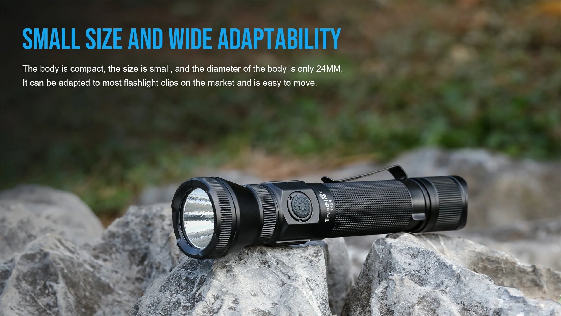 TrustFire T15R High Beam Tactical Flashlight 2350 Lumens