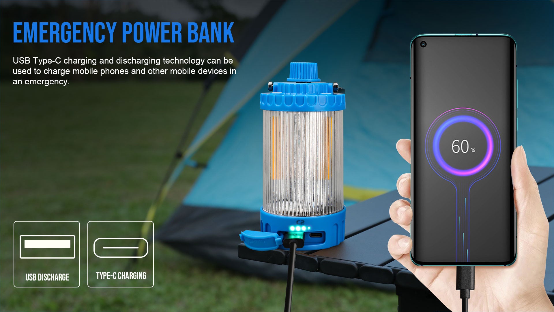 TrustFire C2 Rechargeable Camping Lantern