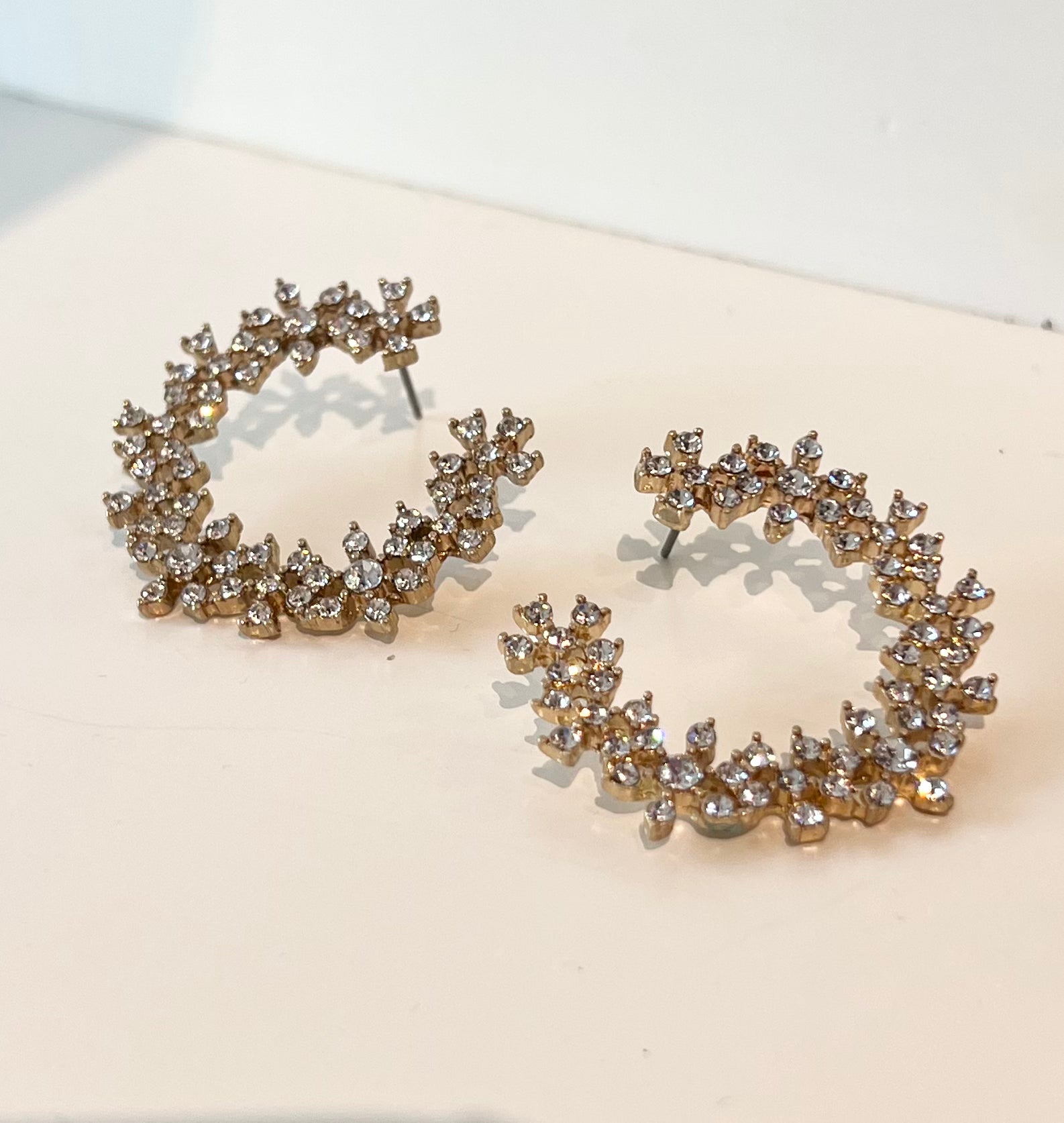 Open Circle Sparkle Earring