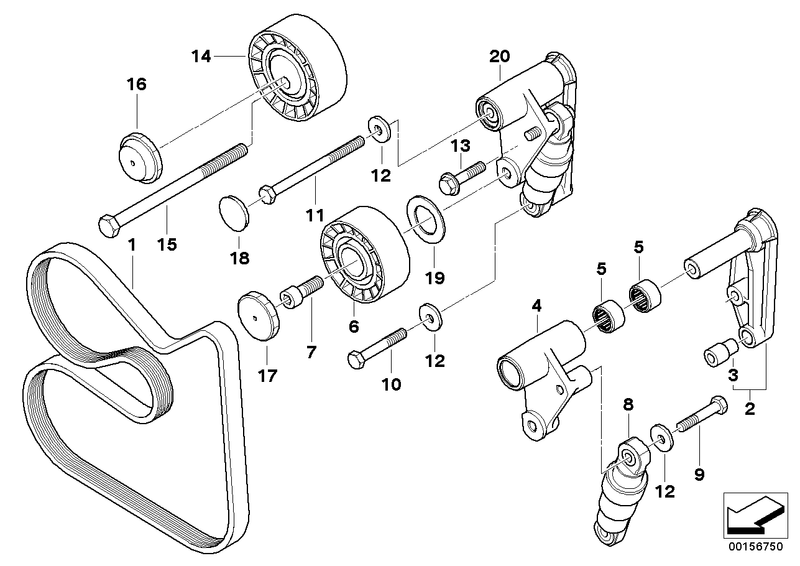 auxiliary belt pulley