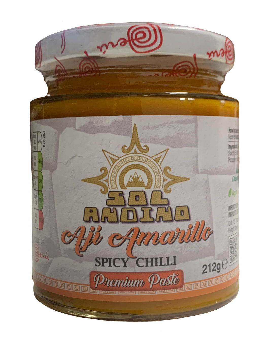 Sol Andino Yellow (Spicy) Chilli Paste - Pasta de Aji Amarillo (Picant –  Sol Andino Services Uk Ltd