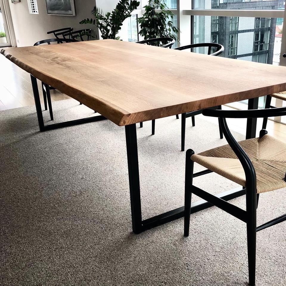 Wide Steel Frame Dining Table – What WE Make