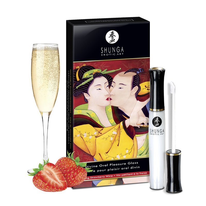 Image of Shunga Divine Oral Pleasure Gloss Aardbei 10 ml