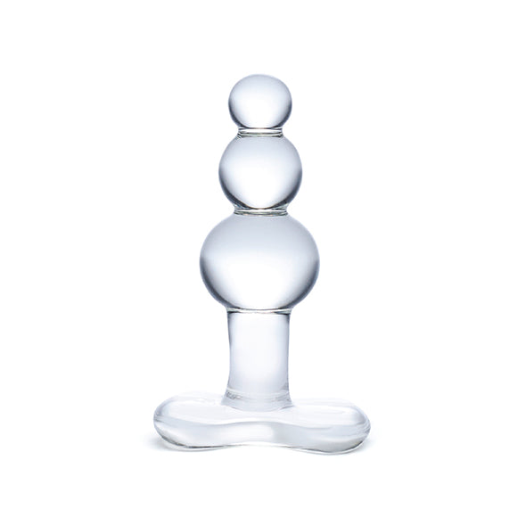 Image of Glas Geribbelde Glazen Buttplug