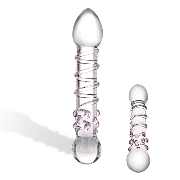 Image of Glas Spiral Staircase Full Glazen Dildo