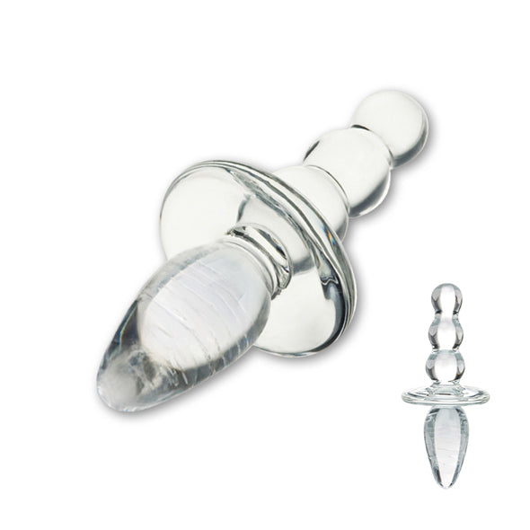 Image of Glas Titus Beaded Glazen Butt Plug