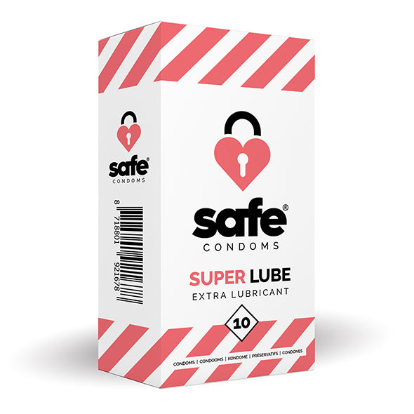 Image of Safe Super Lube Condoms Extra Glijmiddel 10 stuks 